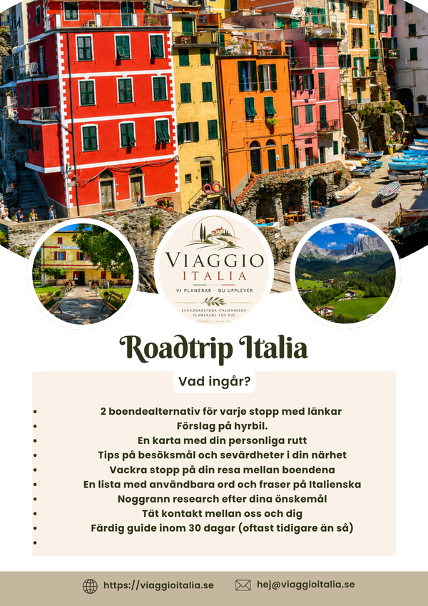Din personliga resguide för Italien - Roadtrip Italia